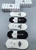 Chanel low cut mixed emblem ankle socks - view 1