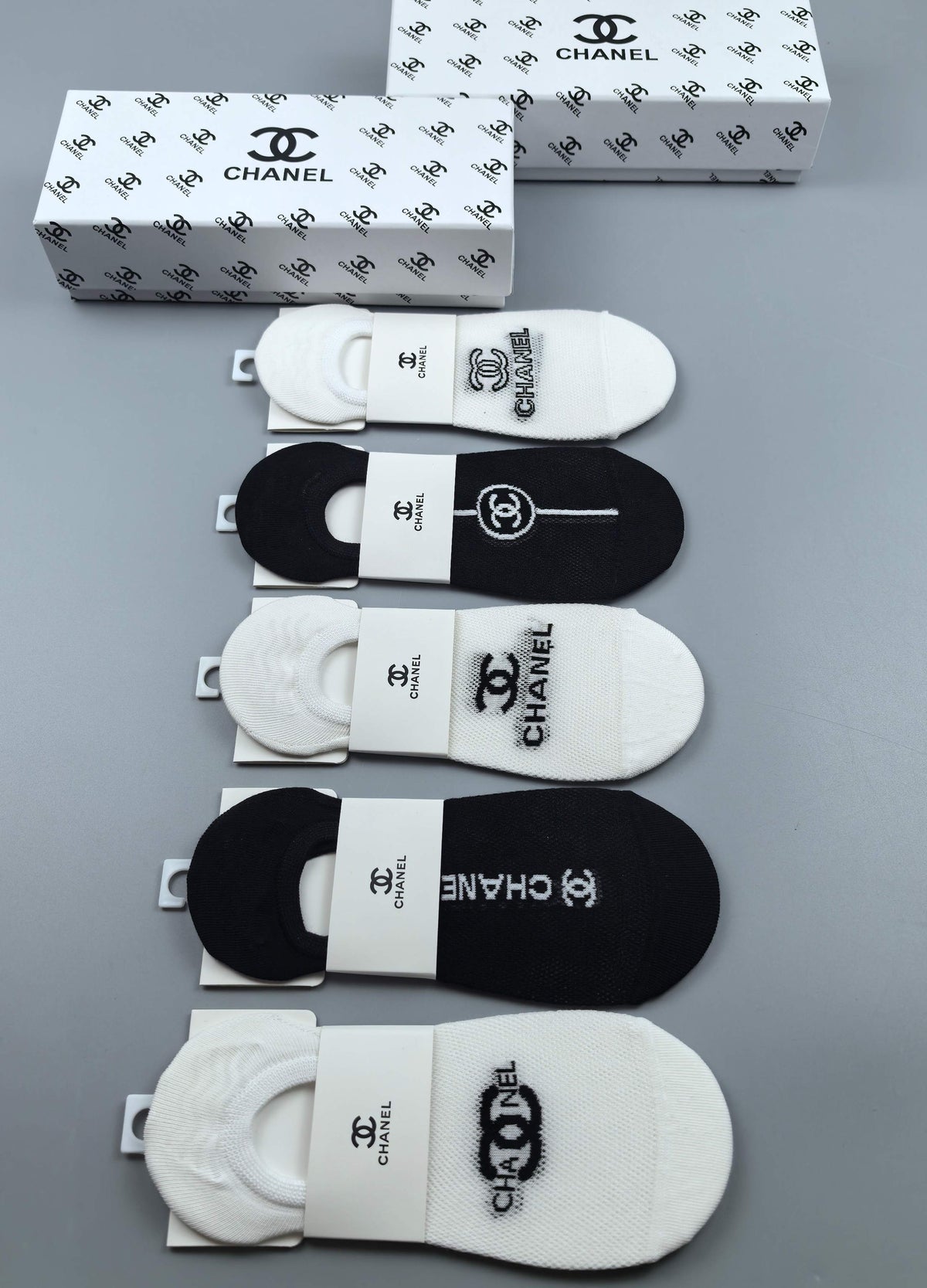 Chanel low cut mixed emblem ankle socks - view 1