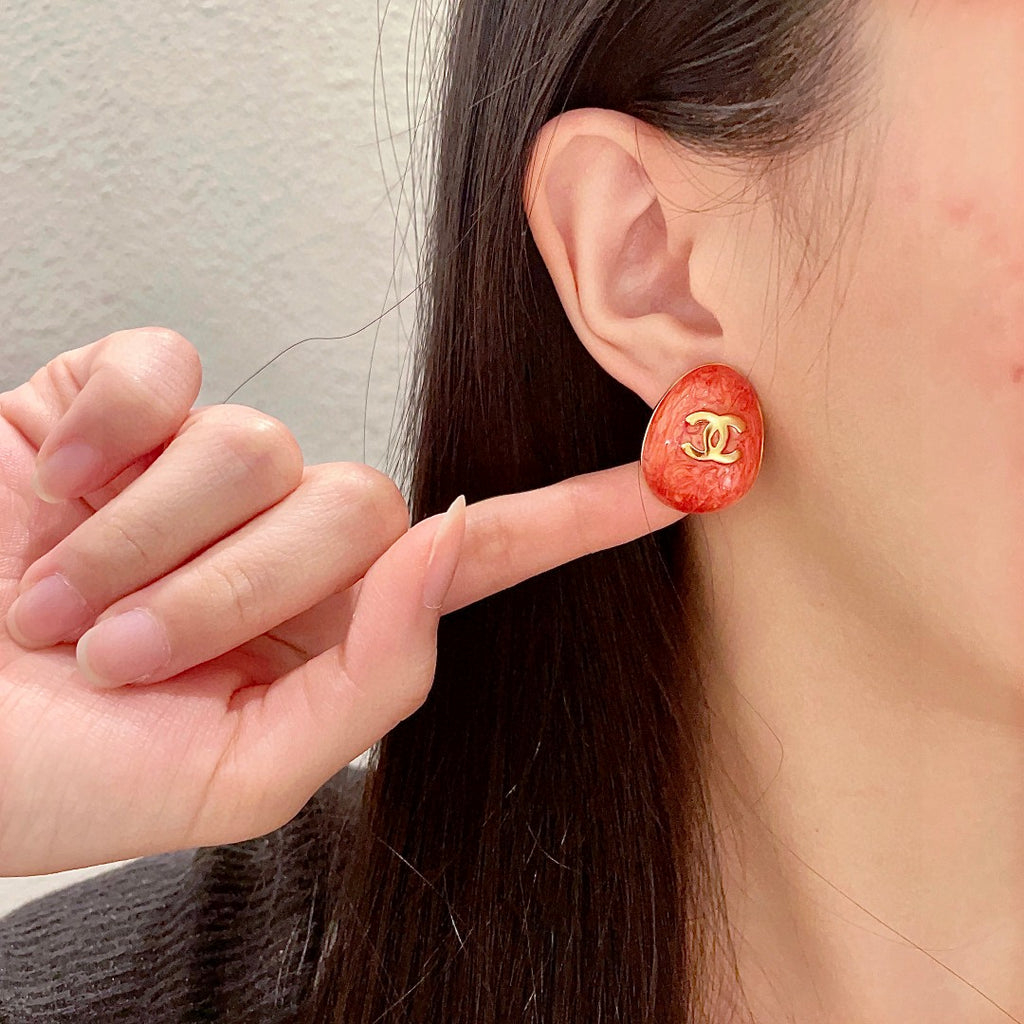Chanel Interlocking C Stud Earrings - album image 2