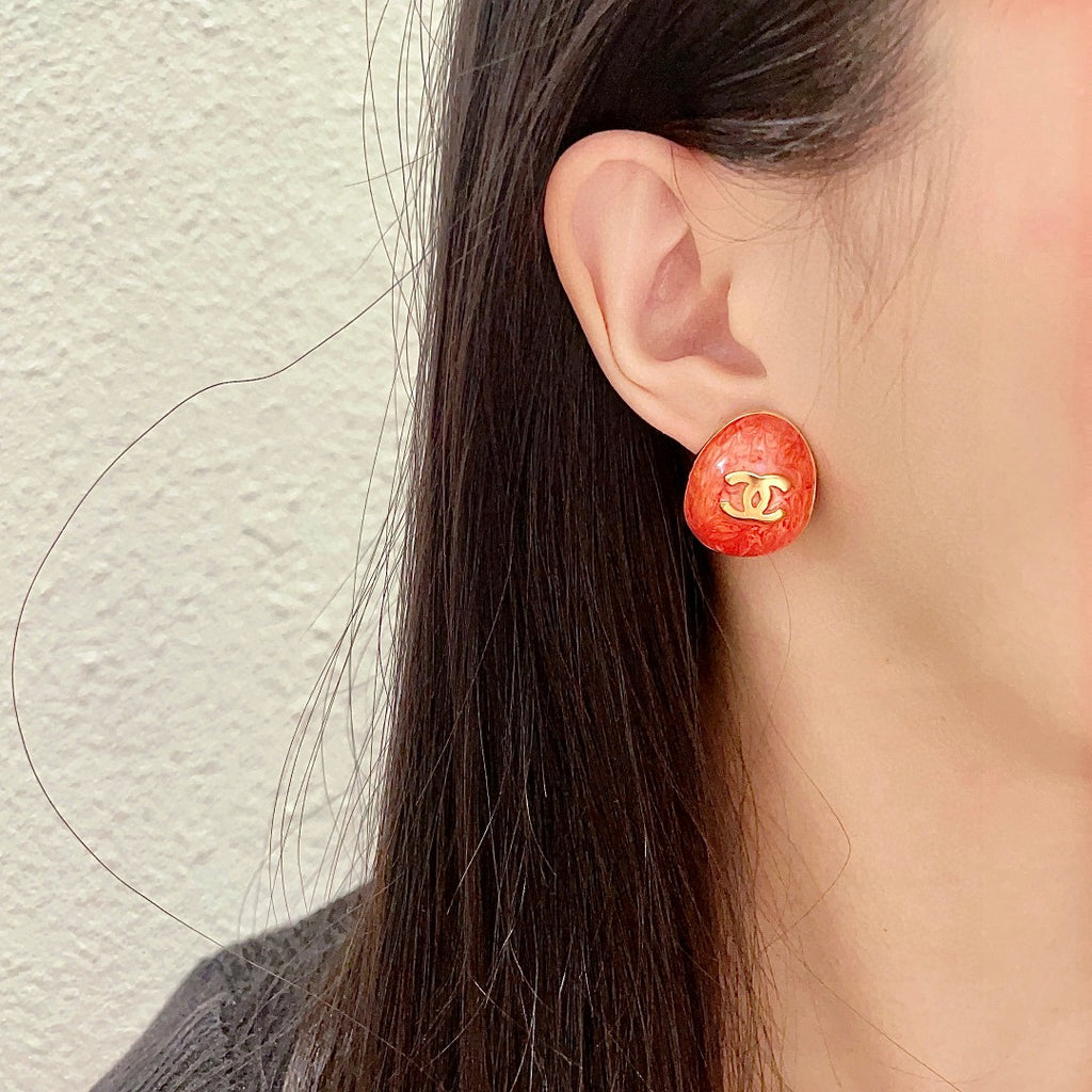 Chanel Interlocking C Stud Earrings - album image 3