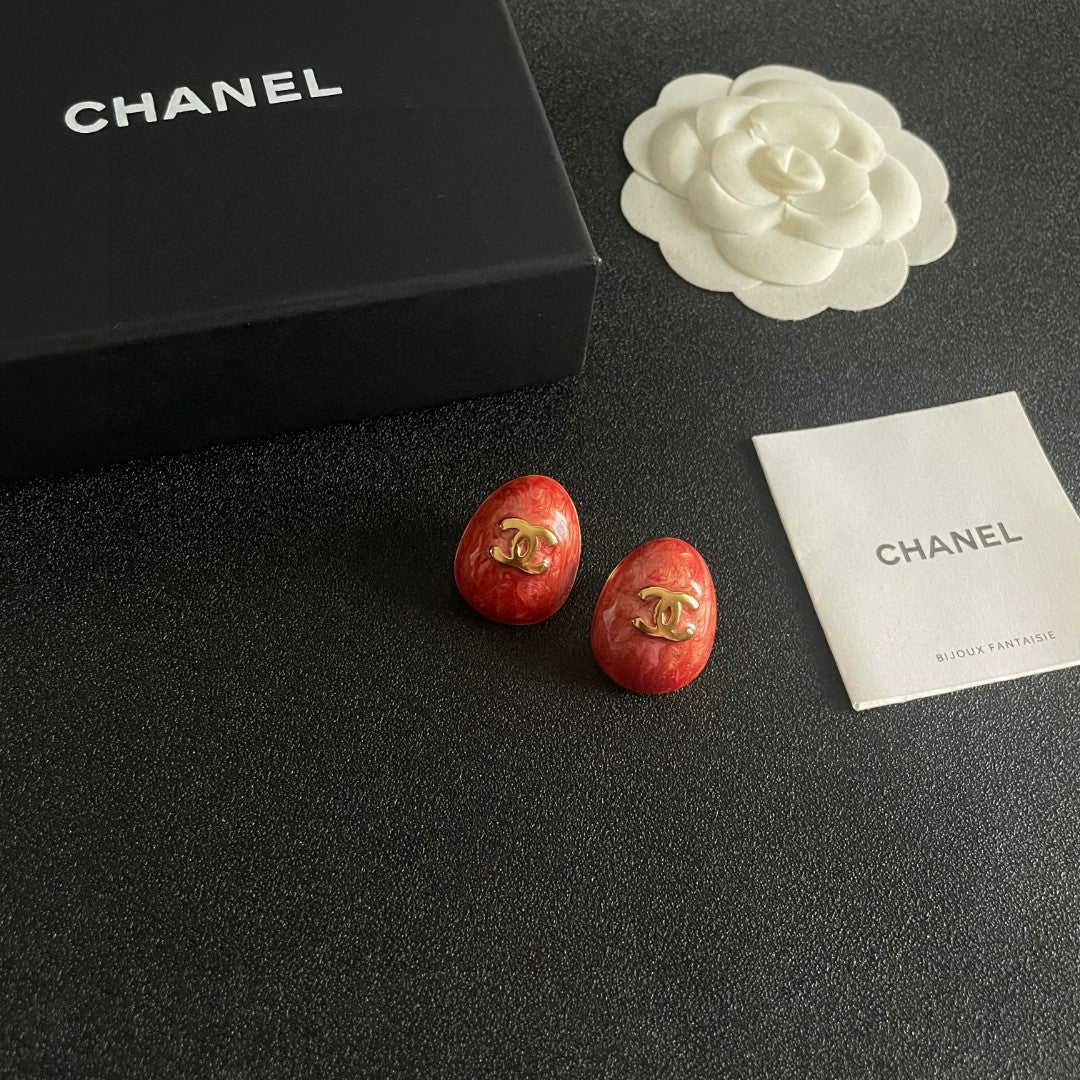 Chanel Interlocking C Stud Earrings - album image 6