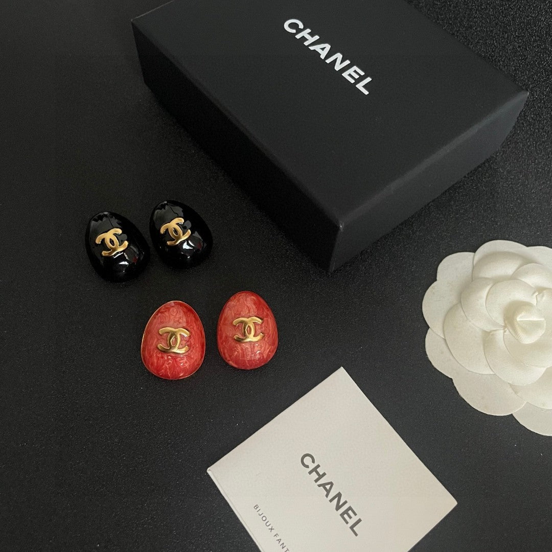 Chanel Interlocking C Stud Earrings - album image 5