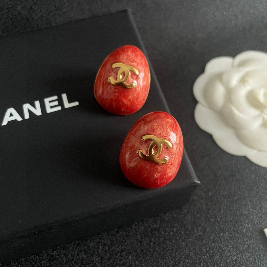 Chanel Interlocking C Stud Earrings - album image 9
