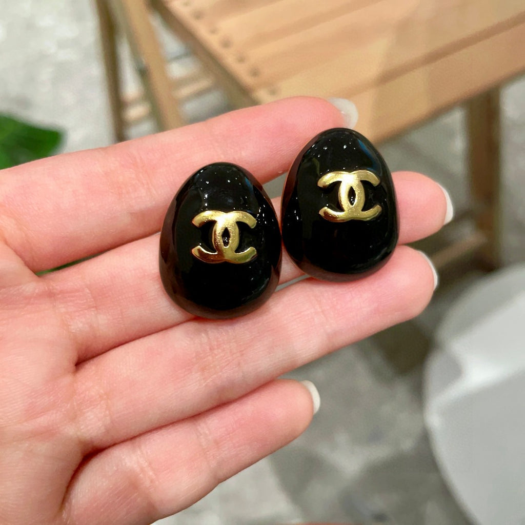 Chanel Interlocking C Stud Earrings - album image 4