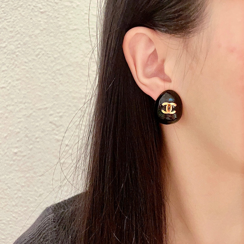 Chanel Interlocking C Stud Earrings - album image 3