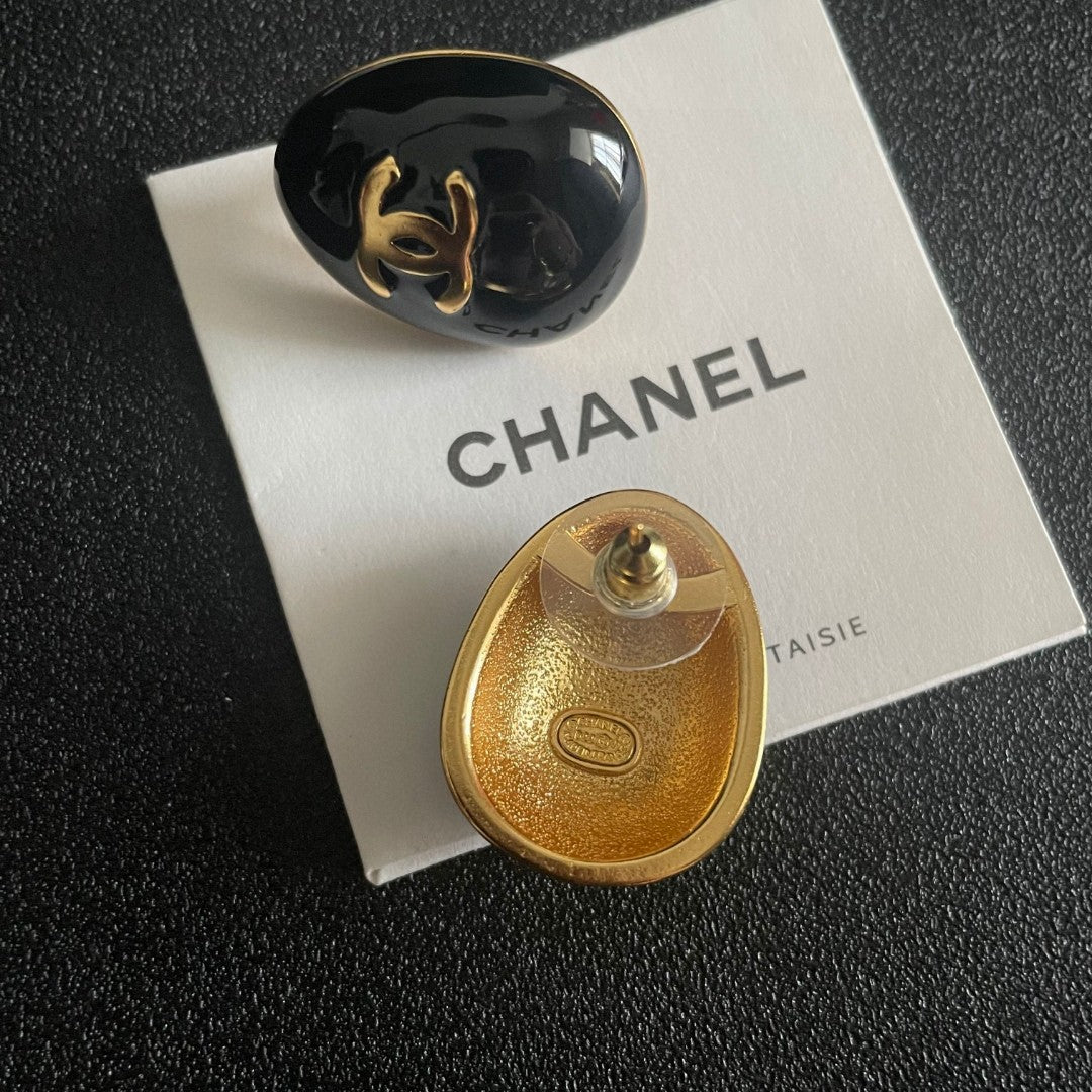 Chanel Interlocking C Stud Earrings - album image 7
