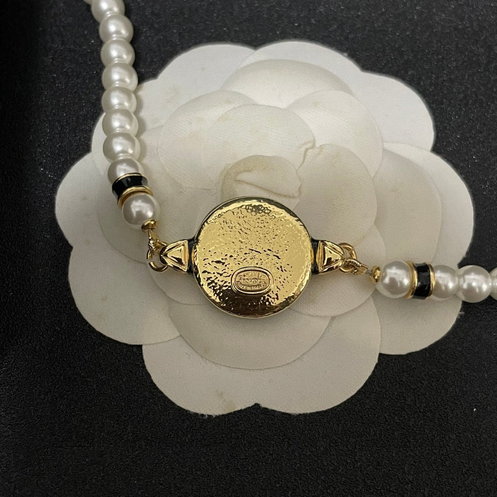 Chanel Interlocking C Pearl Necklace - album image 8