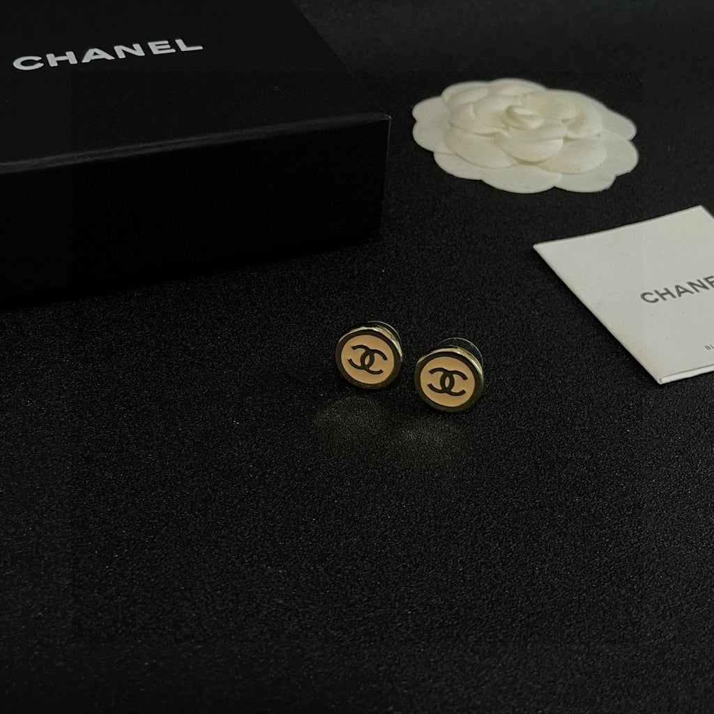 Chanel Interlocking C Circular Stud Earrings - album image 6