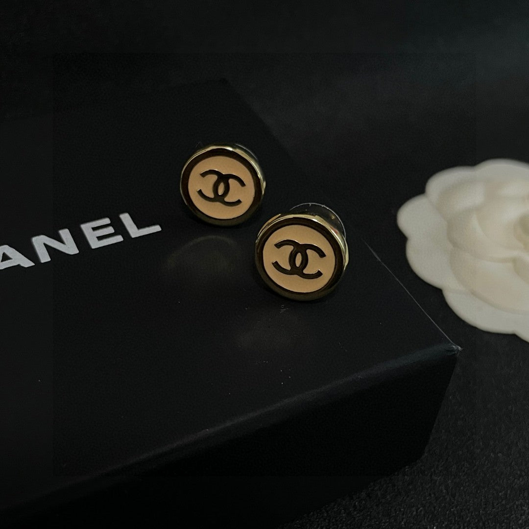 Chanel Interlocking C Circular Stud Earrings - album image 9
