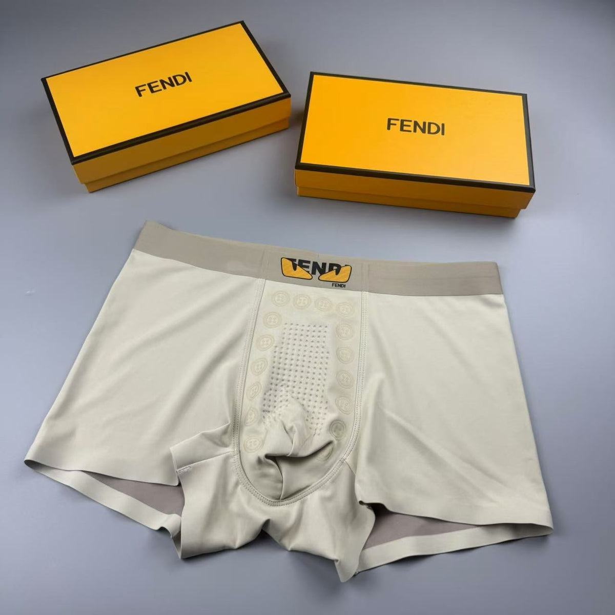 Fendi small gold waist wordmark boxer briefs - view 1