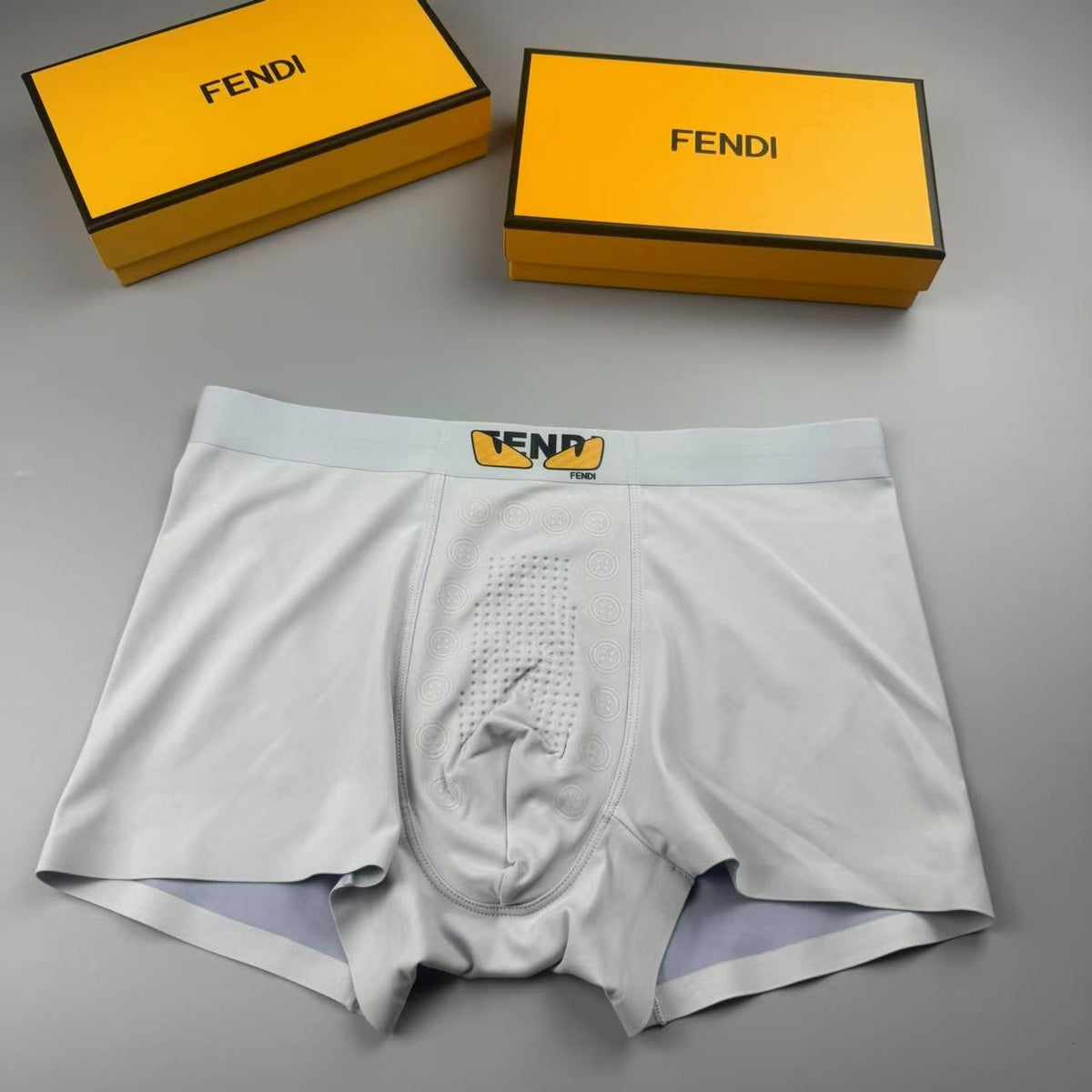 Fendi small gold waist wordmark boxer briefs - view 2