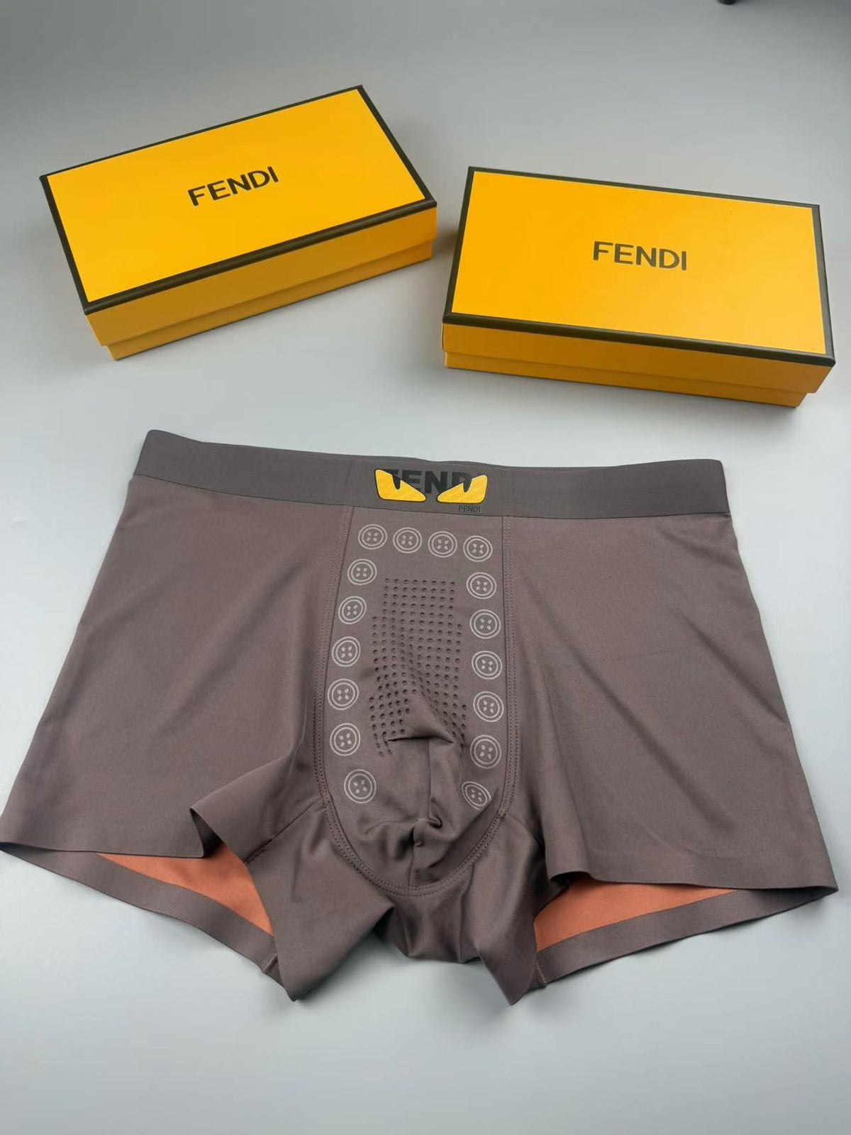Fendi small gold waist wordmark boxer briefs - view 3