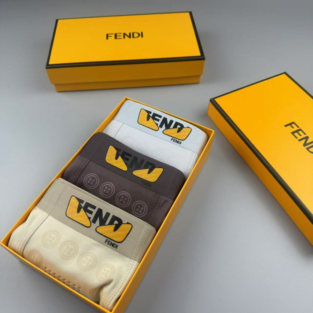 Fendi small gold waist wordmark boxer briefs - view 9