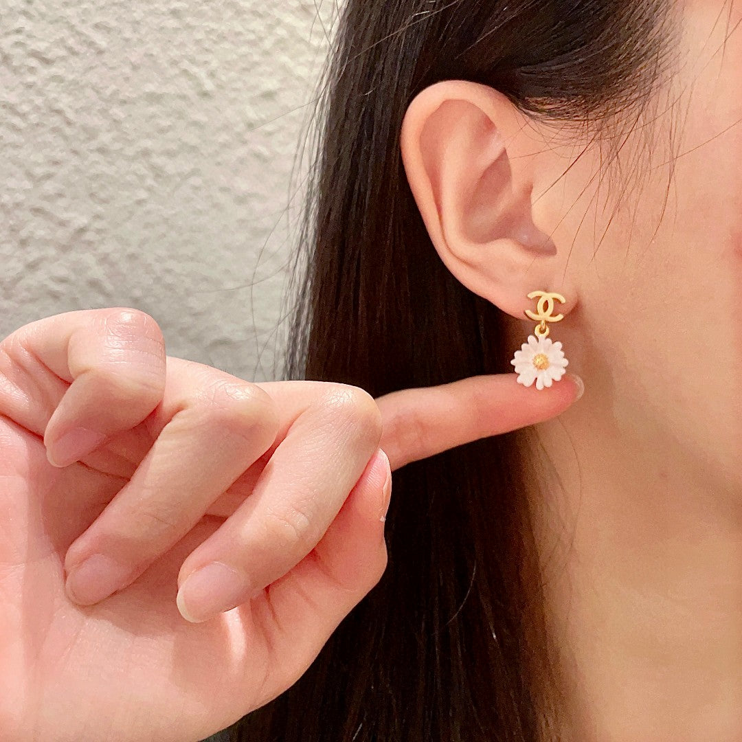 Chanel Interlocking C Camellia Earrings - album image 2