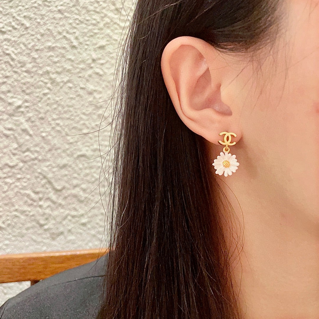 Chanel Interlocking C Camellia Earrings - album image 3
