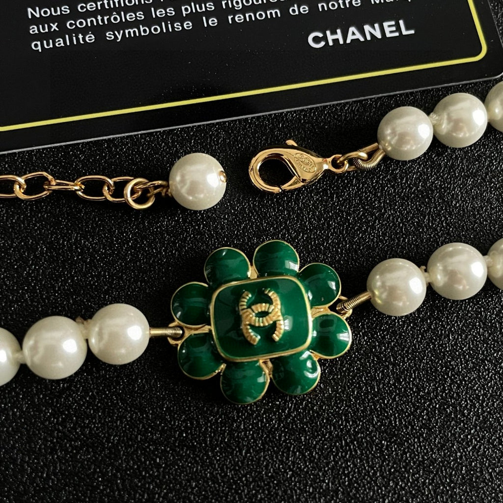Chanel Interlocking C Pearl Necklace - album image 7