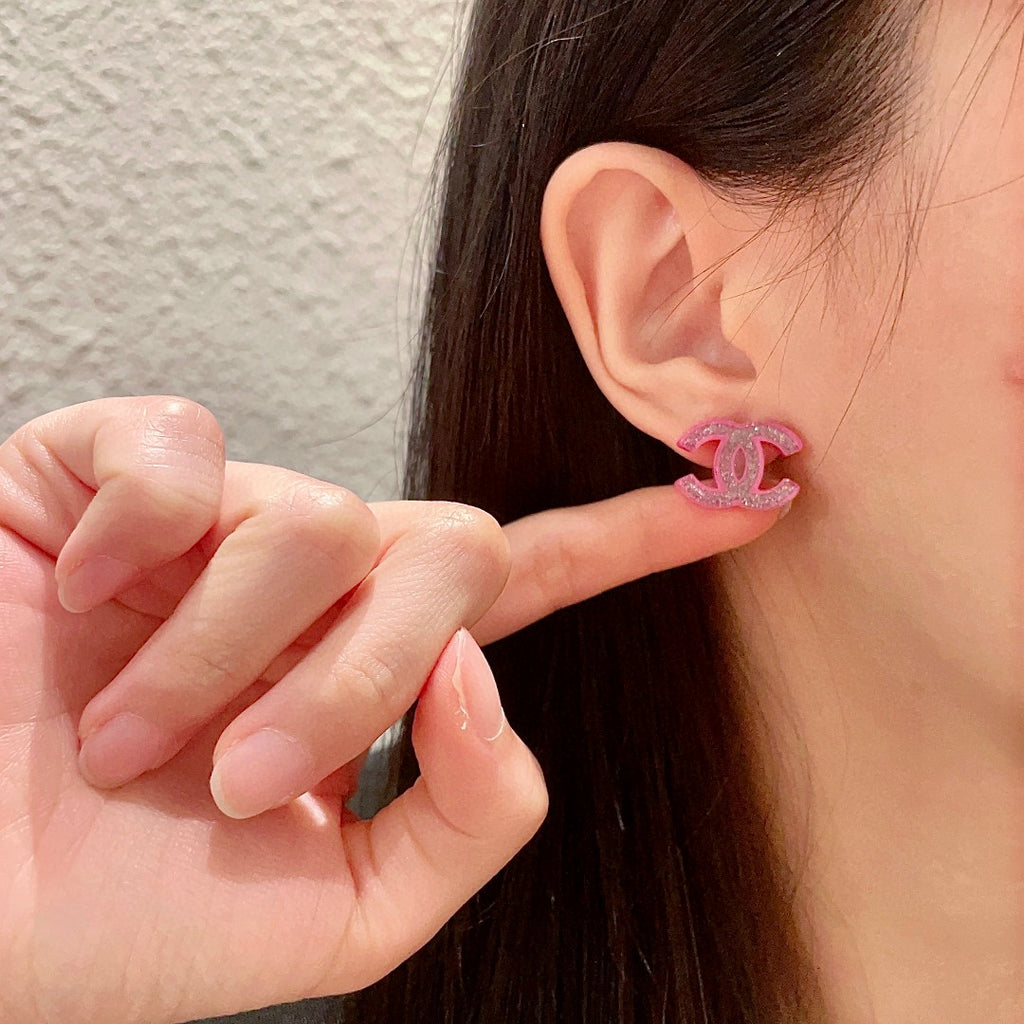 Chanel Interlocking C Stud Earrings - album image 2