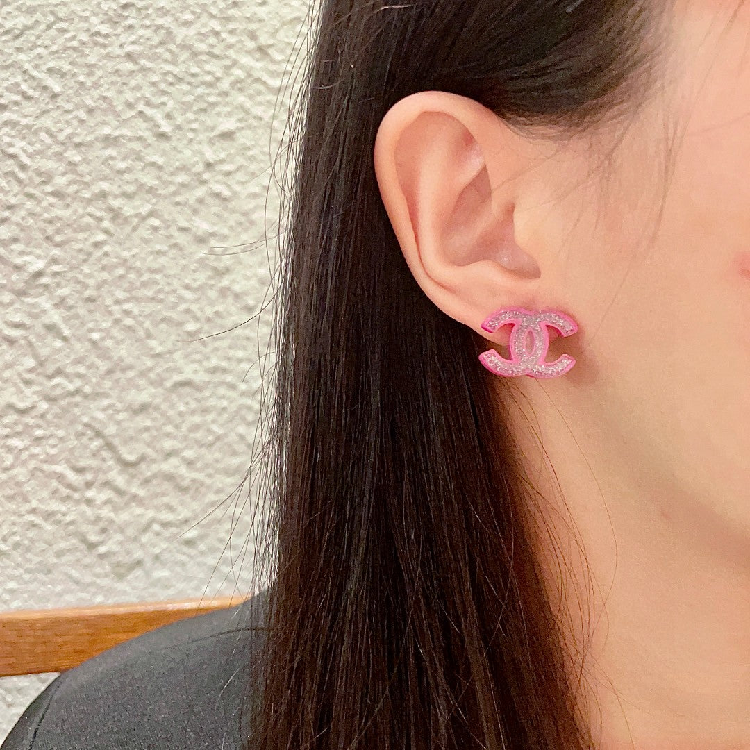 Chanel Interlocking C Stud Earrings - album image 3