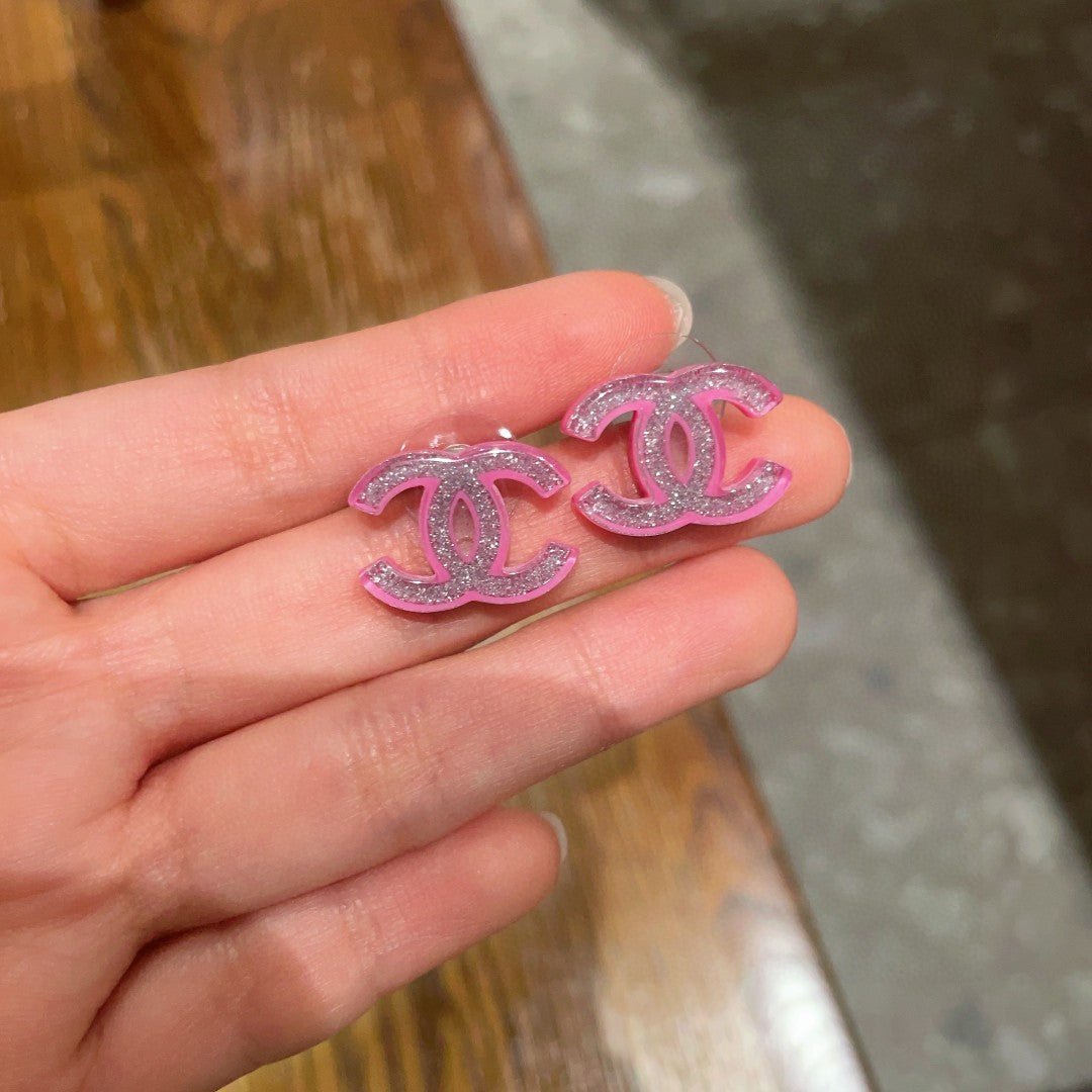 Chanel Interlocking C Stud Earrings - album image 4