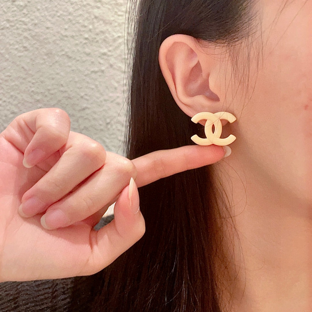 Chanel Interlocking C Stud Earrings - album image 2