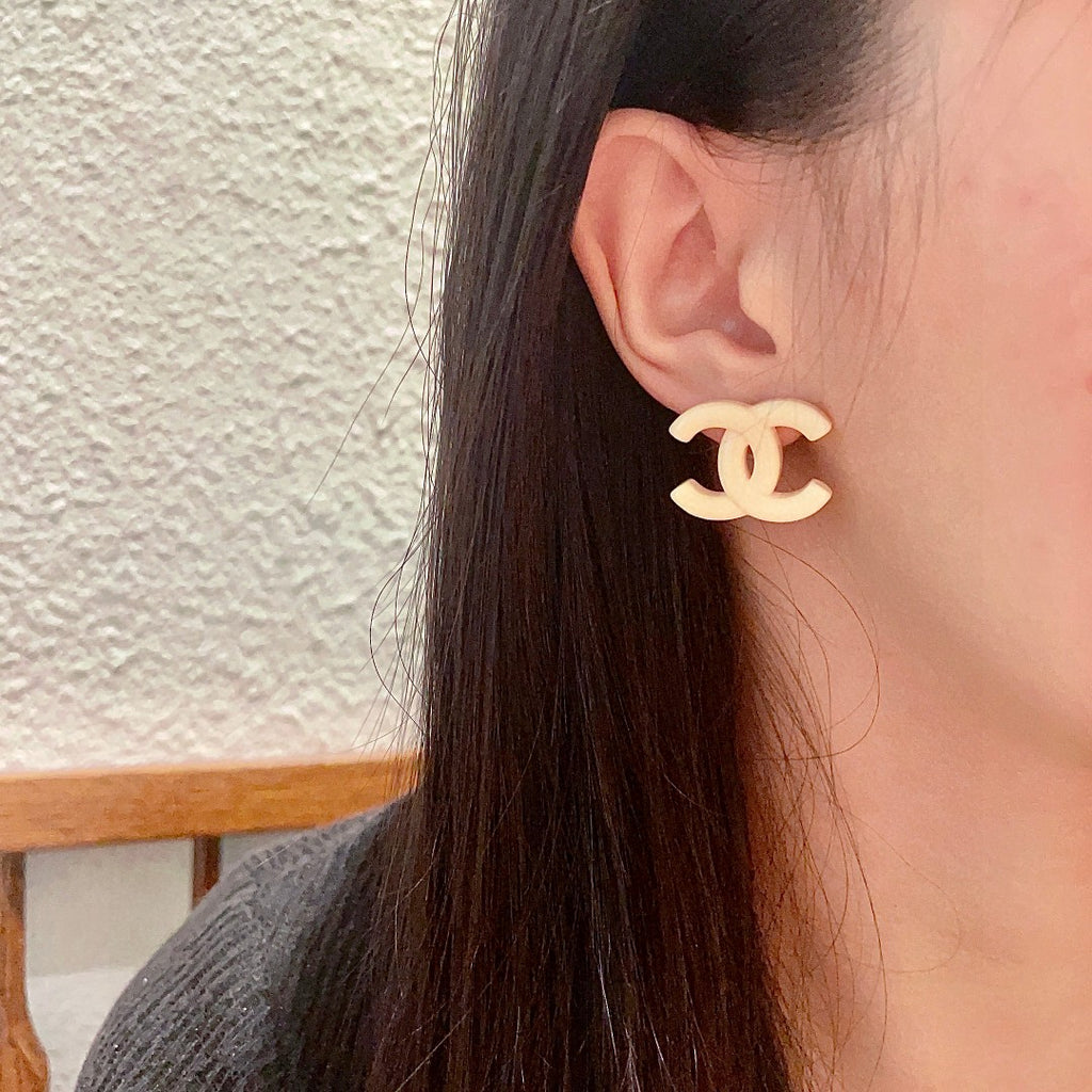 Chanel Interlocking C Stud Earrings - album image 3