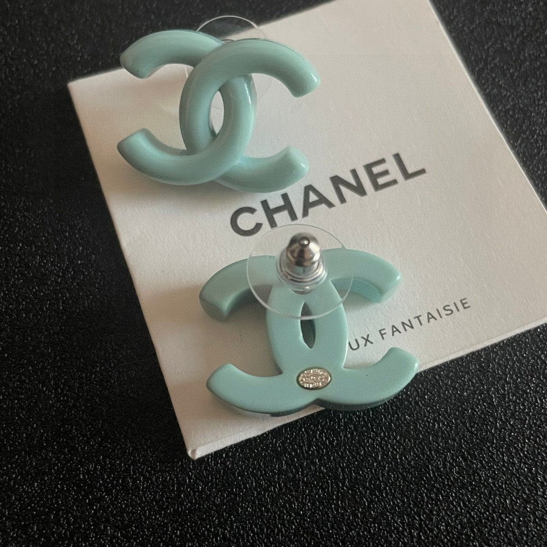 Chanel Interlocking C Stud Earrings - album image 7