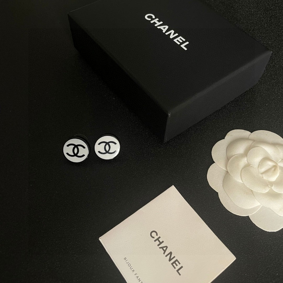 Chanel Interlocking C Stud Earrings - album image 5