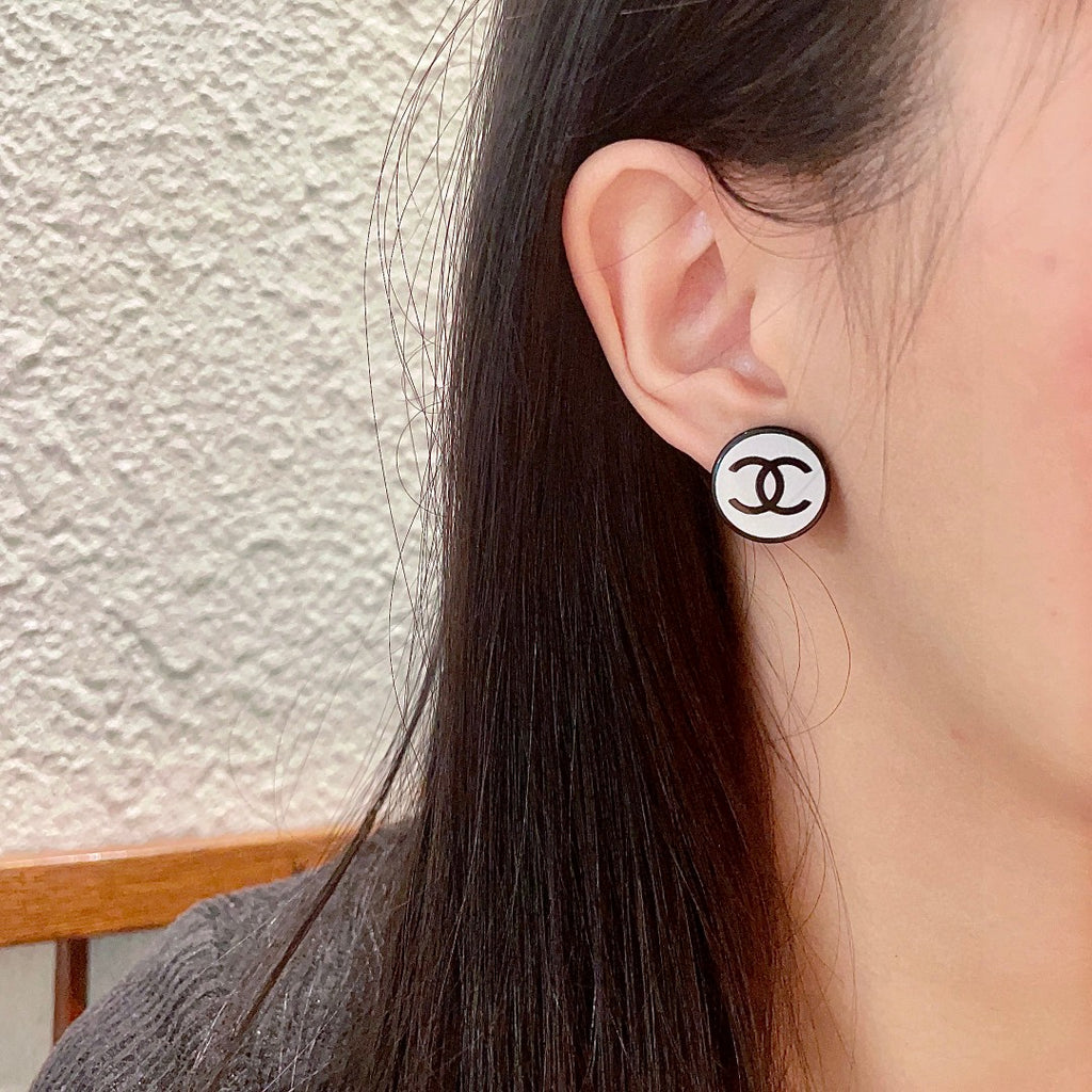 Chanel Interlocking C Stud Earrings - album image 3
