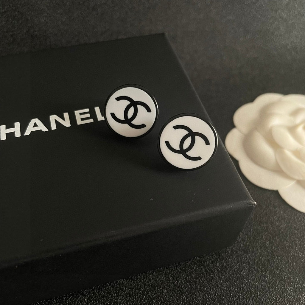 Chanel Interlocking C Stud Earrings - album image 9