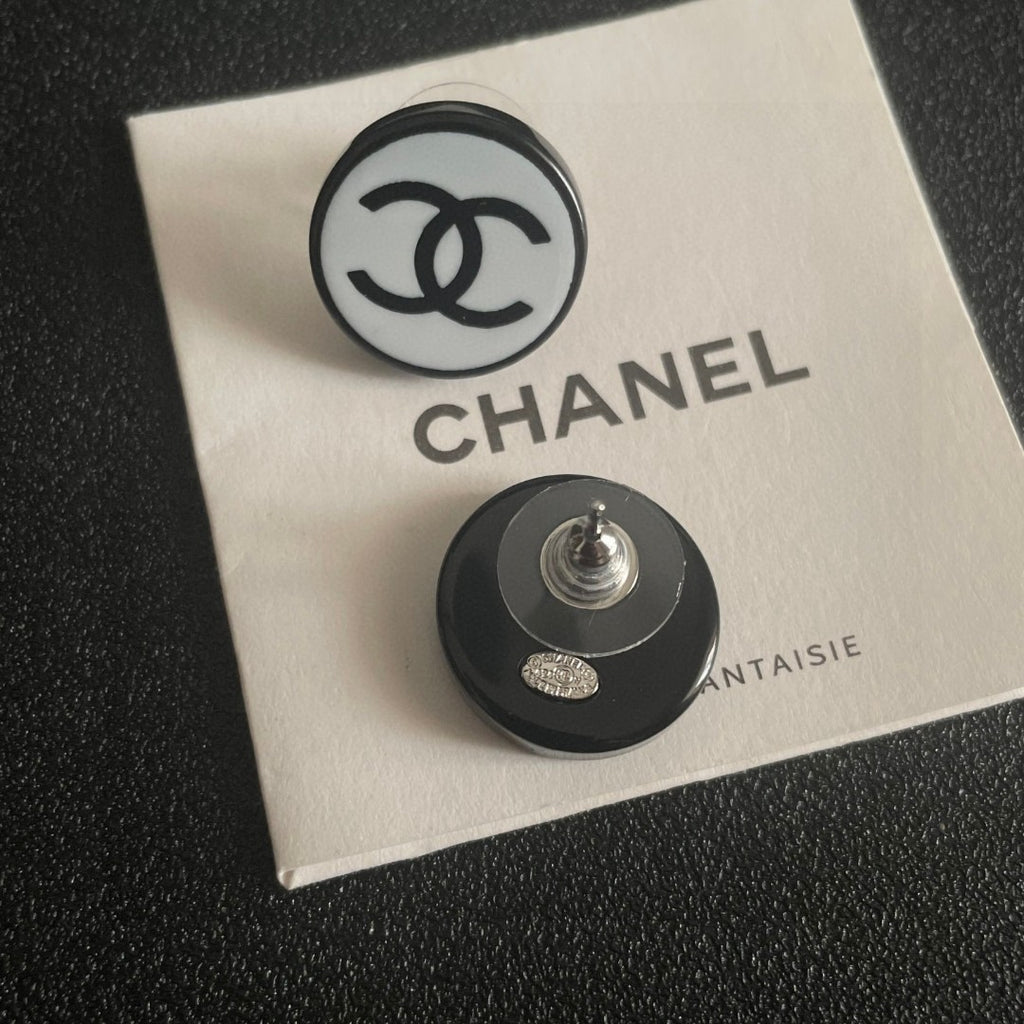 Chanel Interlocking C Stud Earrings - album image 7