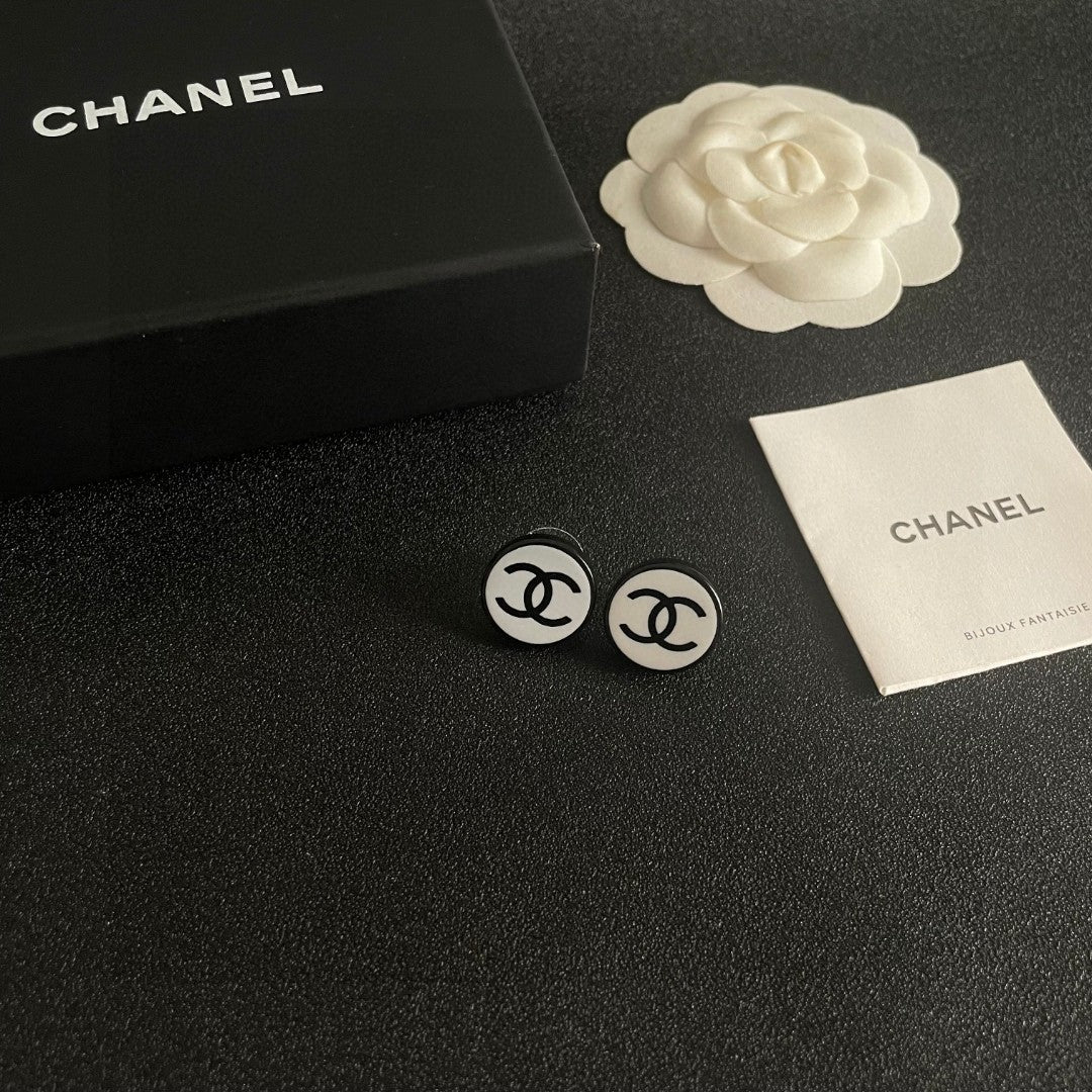 Chanel Interlocking C Stud Earrings - album image 6