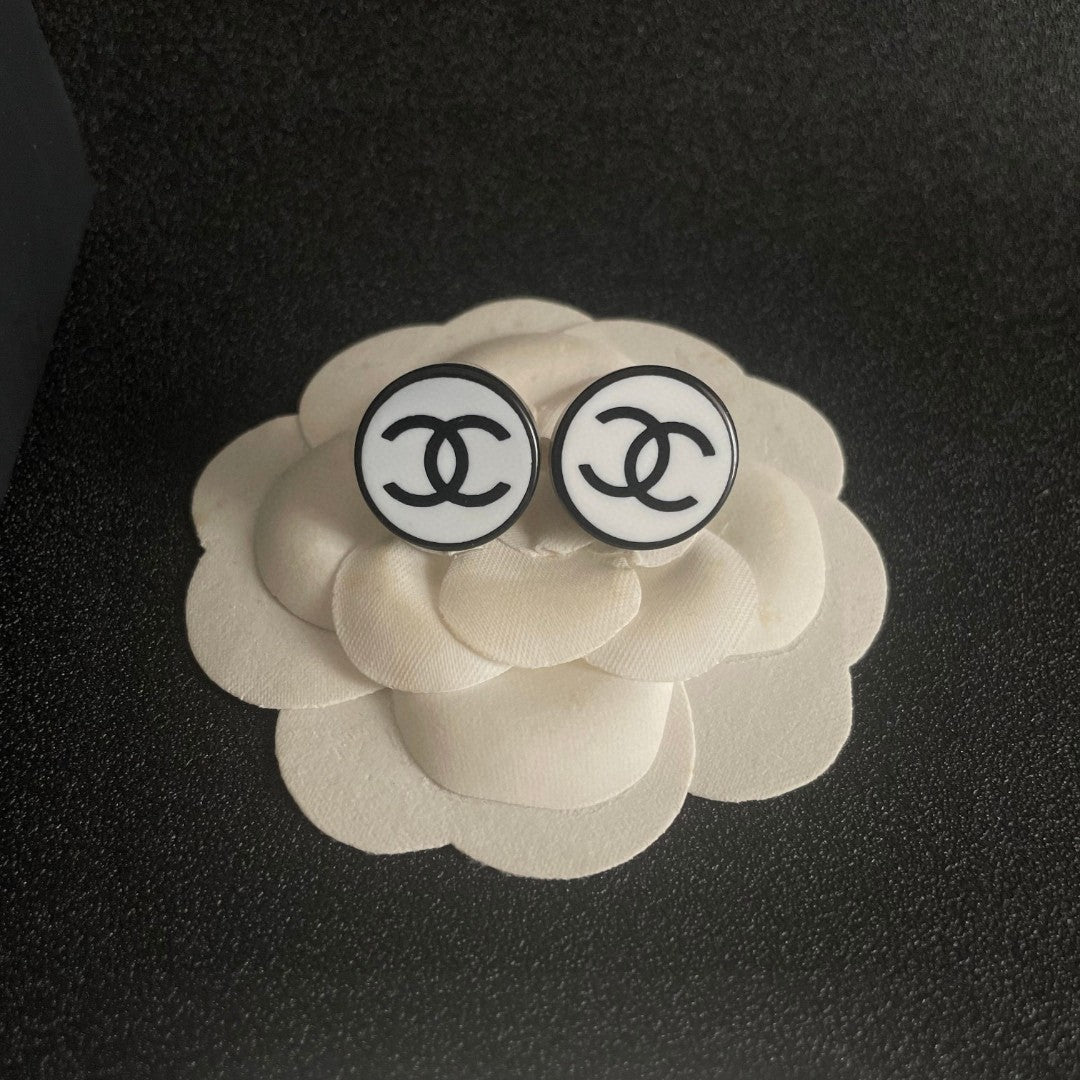 Chanel Interlocking C Stud Earrings - album image 8