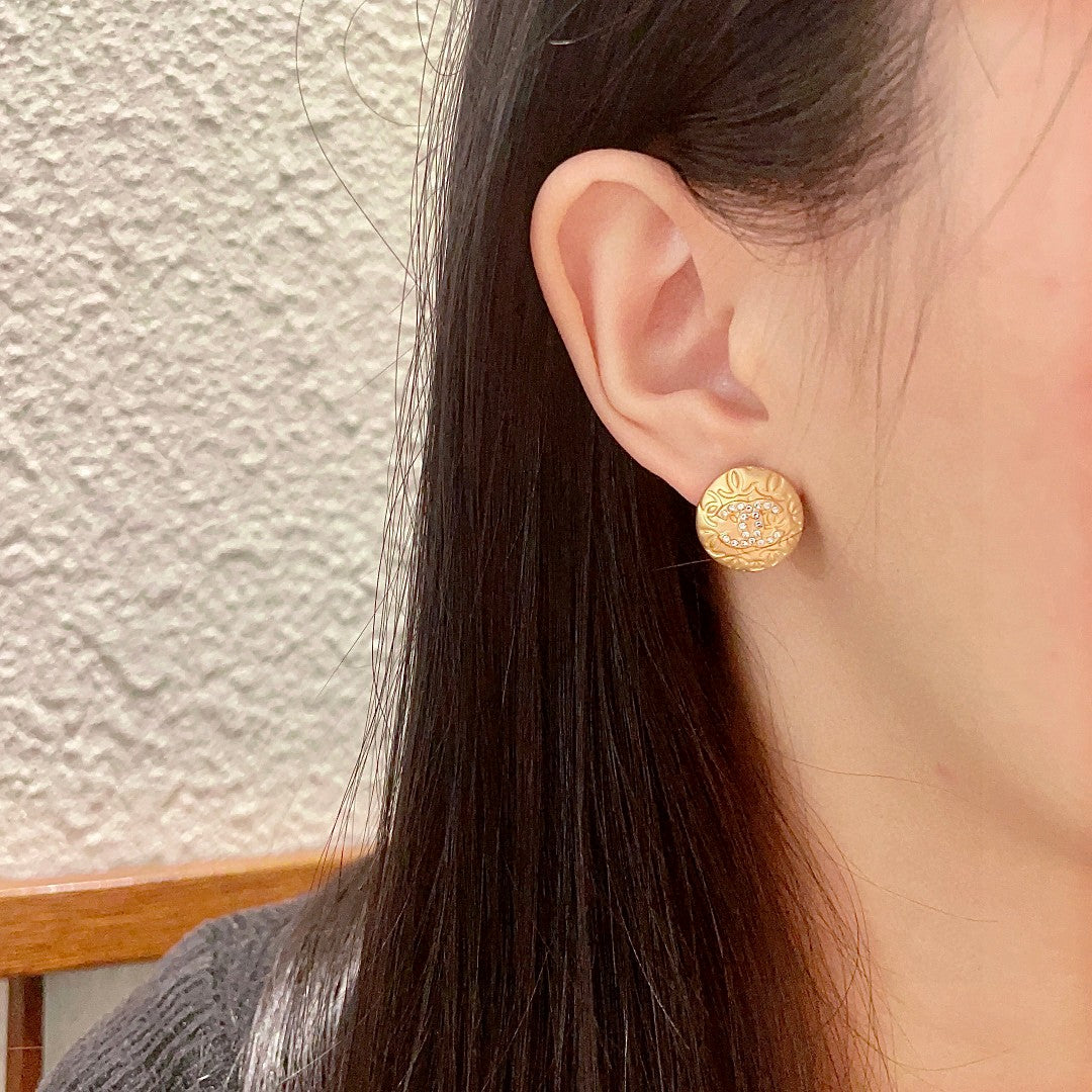 Chanel Interlocking C Stud Earrings - album image 3