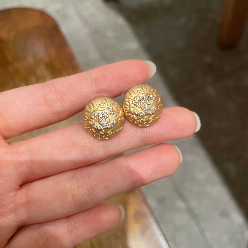 Chanel Interlocking C Stud Earrings - album image 4