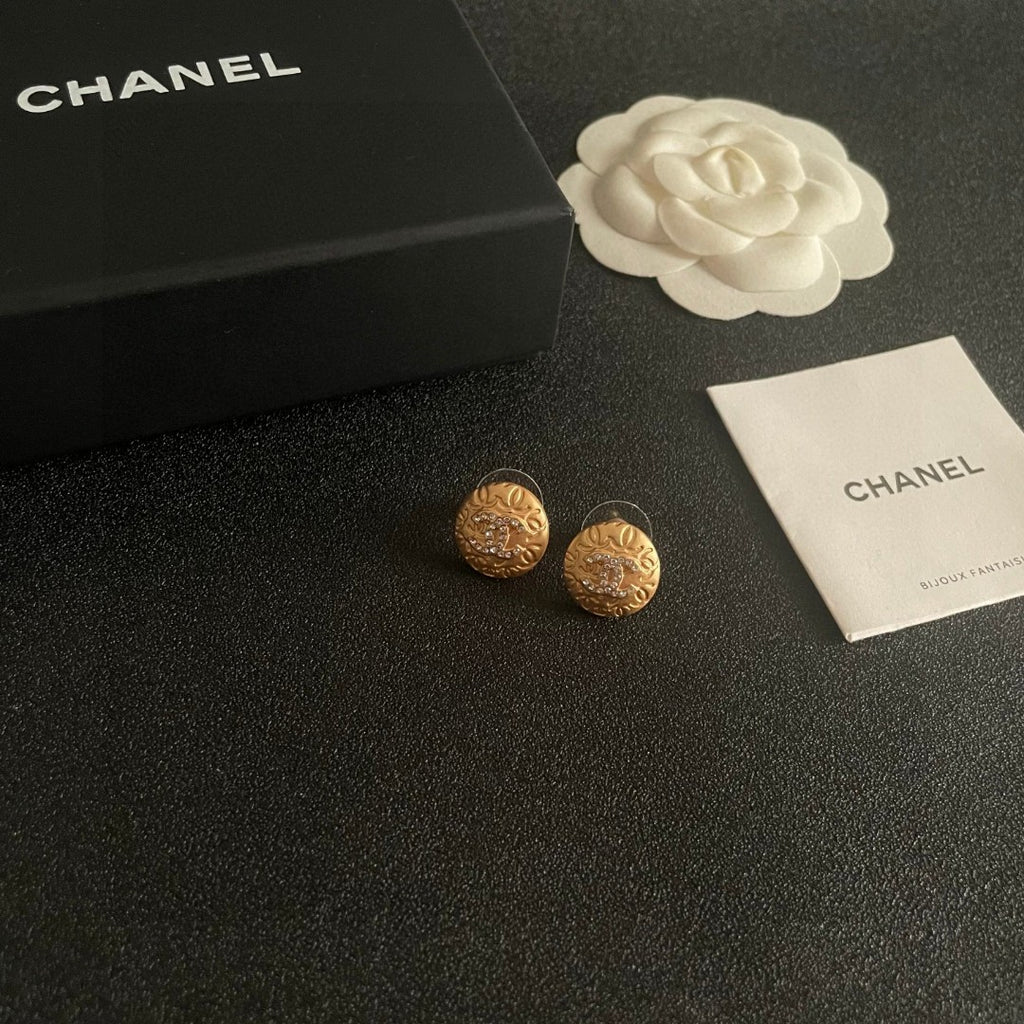 Chanel Interlocking C Stud Earrings - album image 6