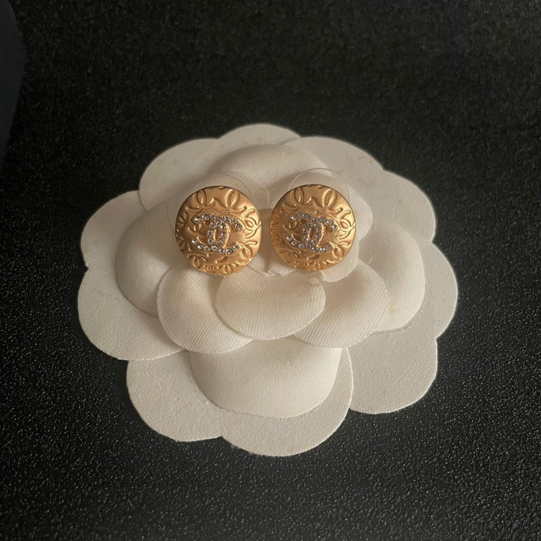 Chanel Interlocking C Stud Earrings - album image 8