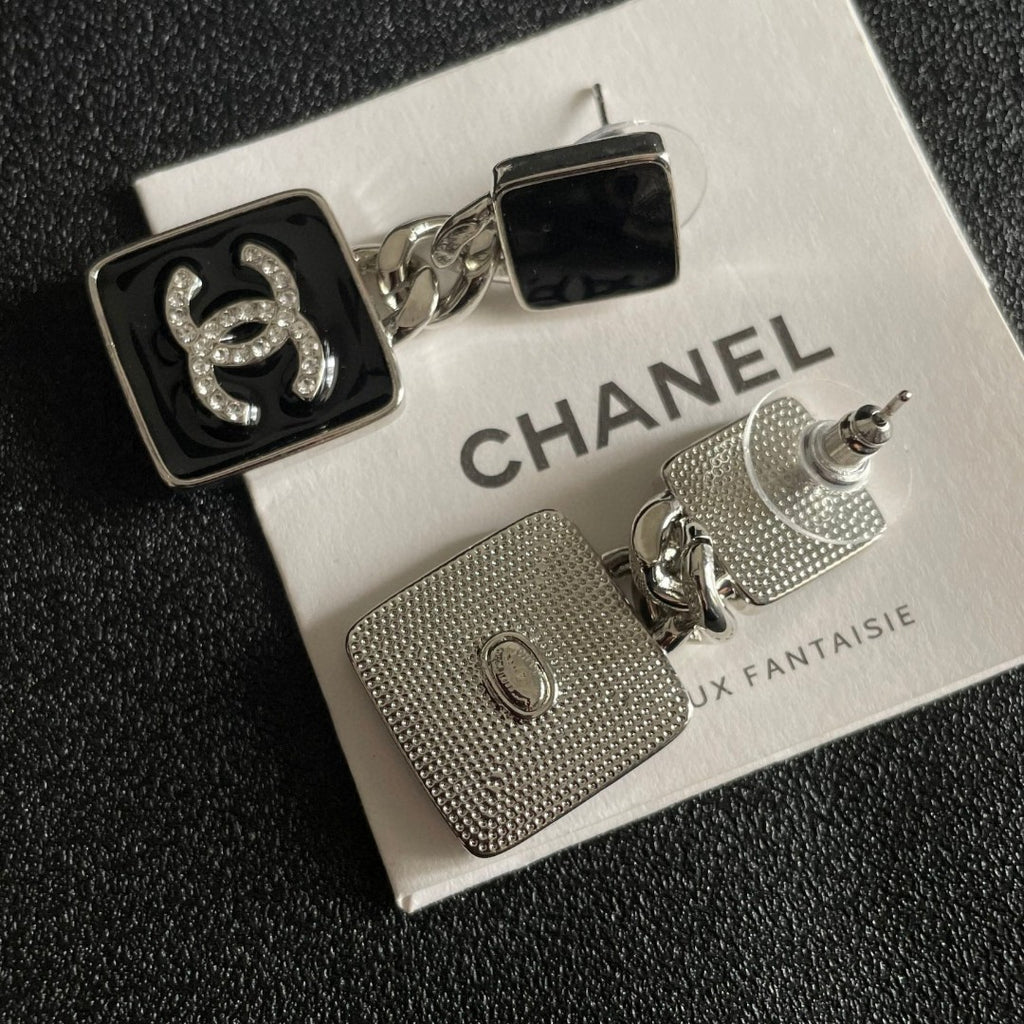 Chanel Interlocking C Chain Earrings - album image 7
