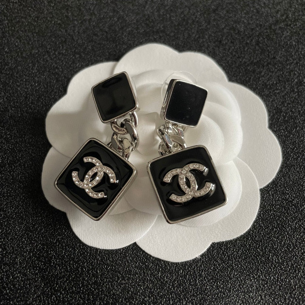 Chanel Interlocking C Chain Earrings - album image 8