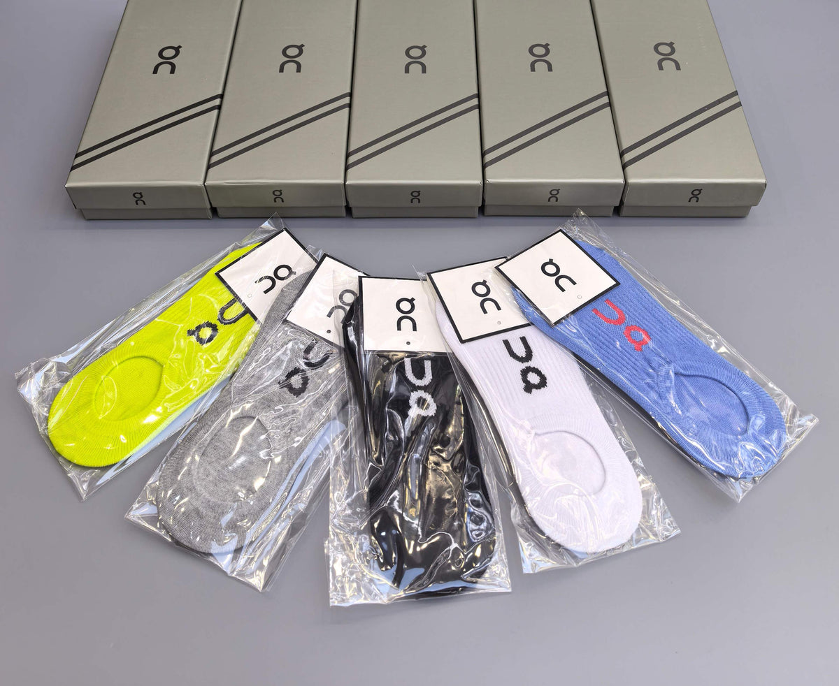 On bright mixed color socks - product view 3