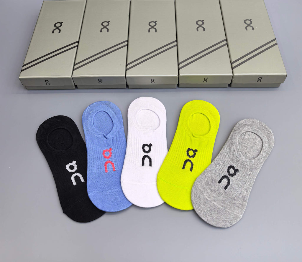 On bright mixed color socks - product view 7
