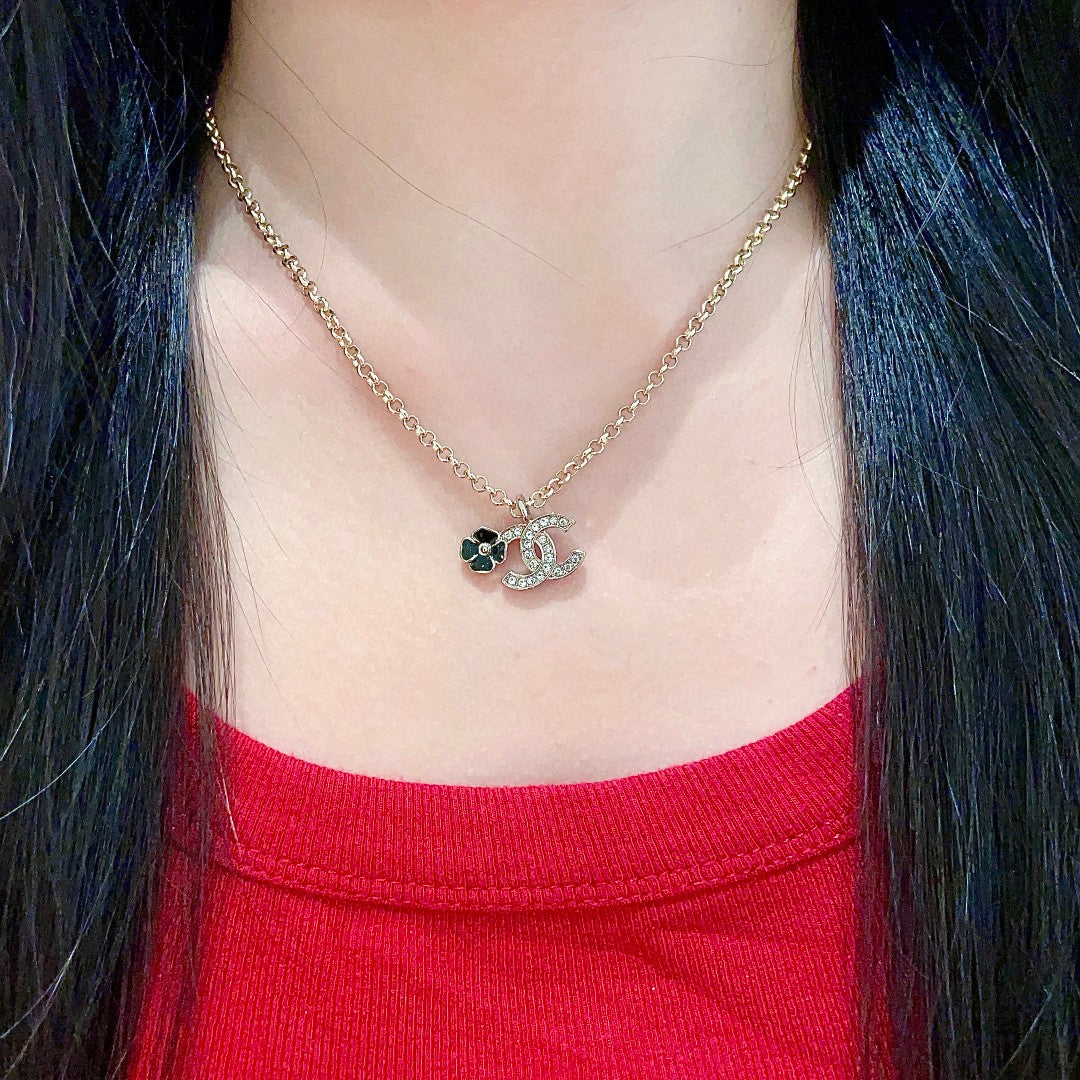Chanel Interlocking C Camellia Necklace - album image 3