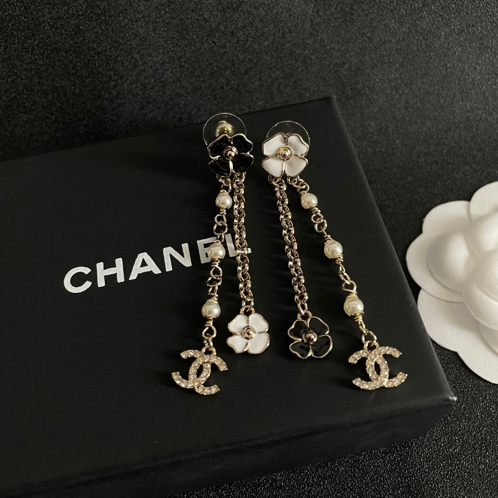 Chanel Interlocking C Camellia Earrings - album image 5