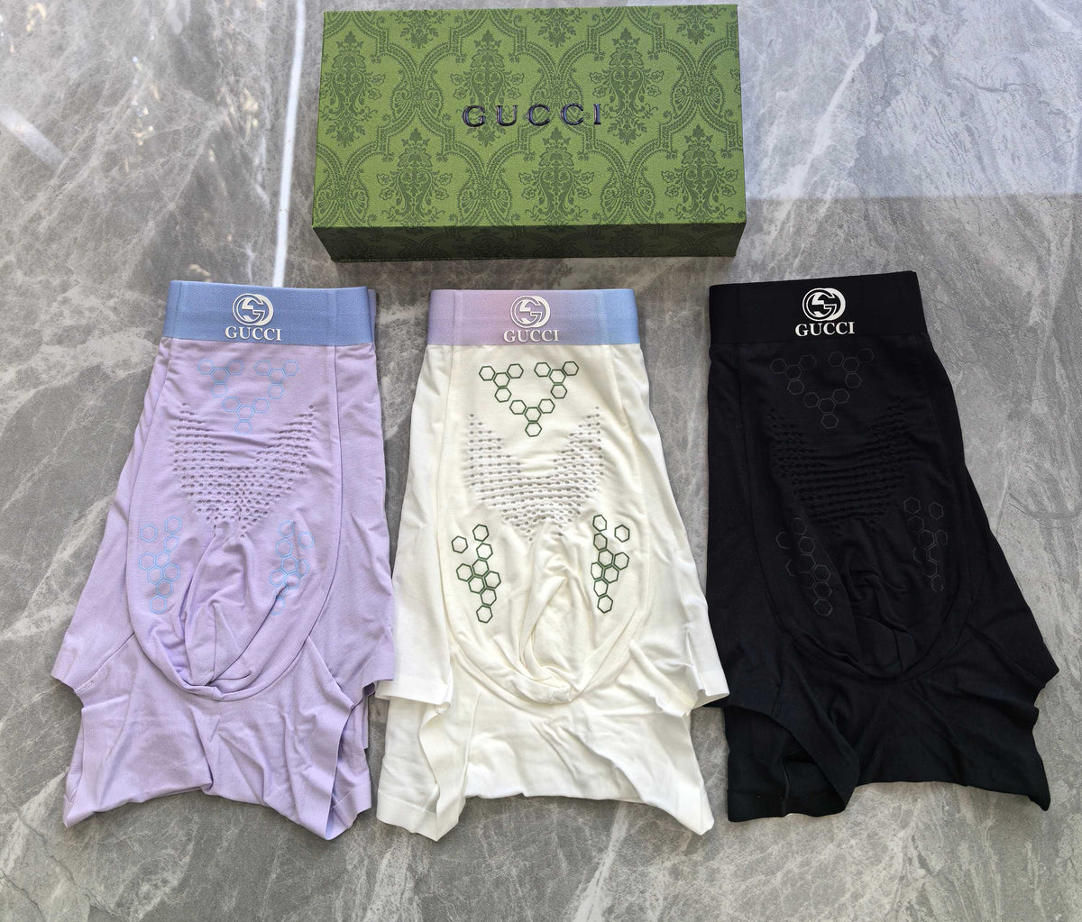Gucci Boxed Underwear with colored lettering - 3-Piece Box - image 4