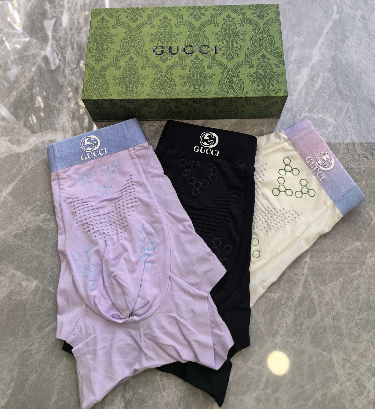Gucci Boxed Underwear with colored lettering - 3-Piece Box - image 2