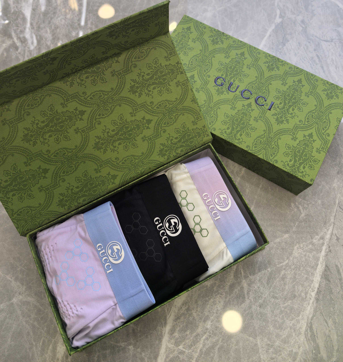 Gucci Boxed Underwear with colored lettering - 3-Piece Box - image 1