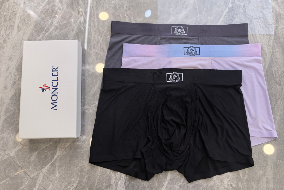 Moncler lavender contrast waist boxer briefs - view 4