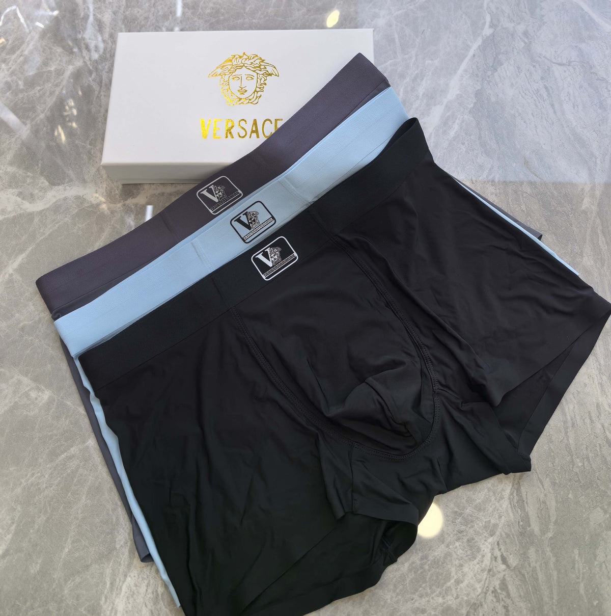 Versace square waist accent boxer briefs - view 4