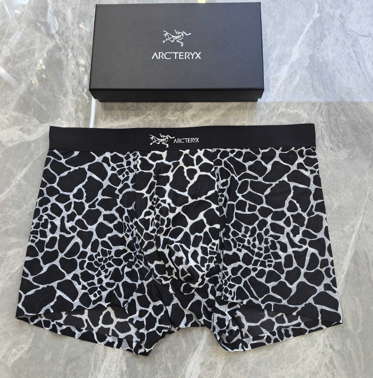 Arcteryx black white crackle print boxer briefs - view 1