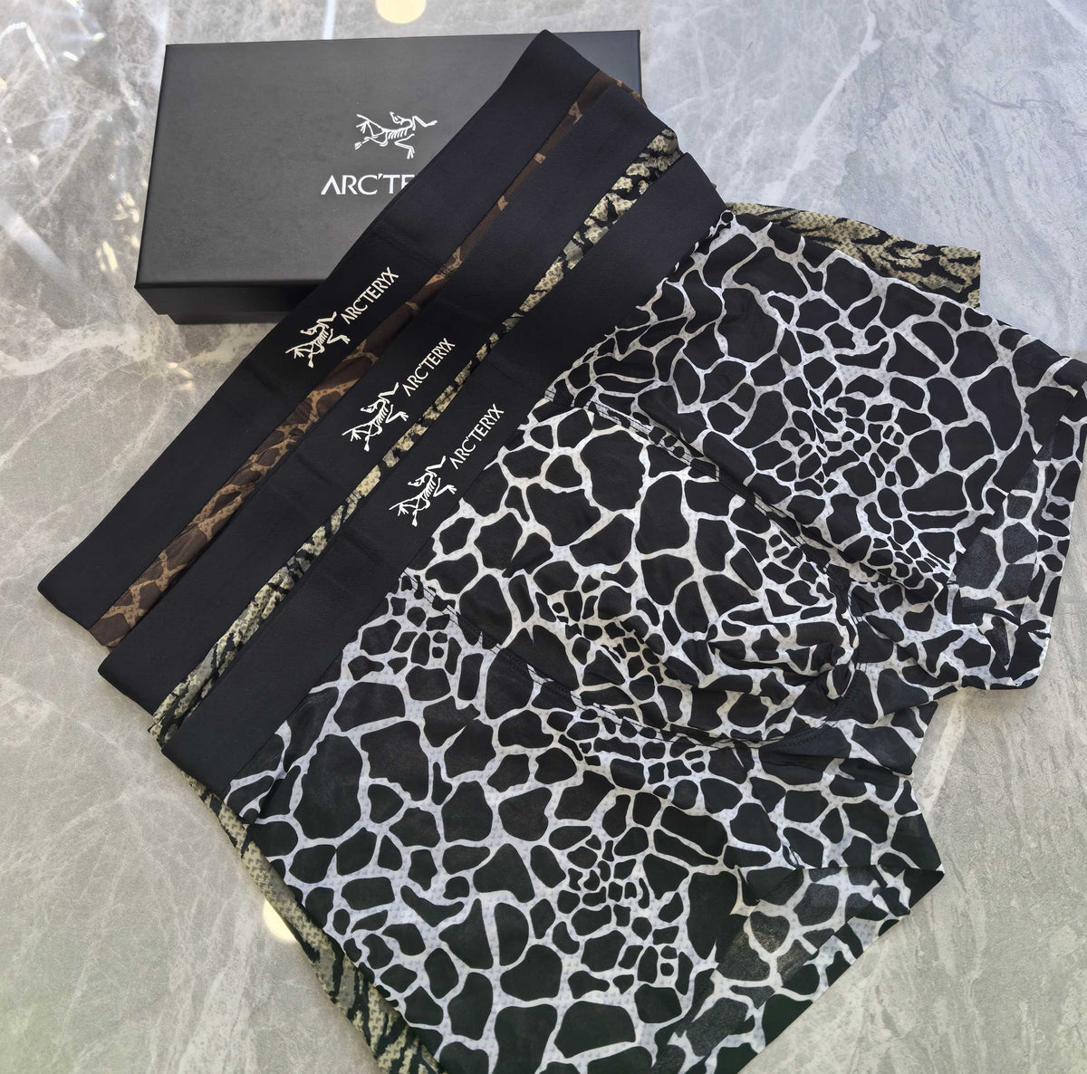 Arcteryx black white crackle print boxer briefs - view 6