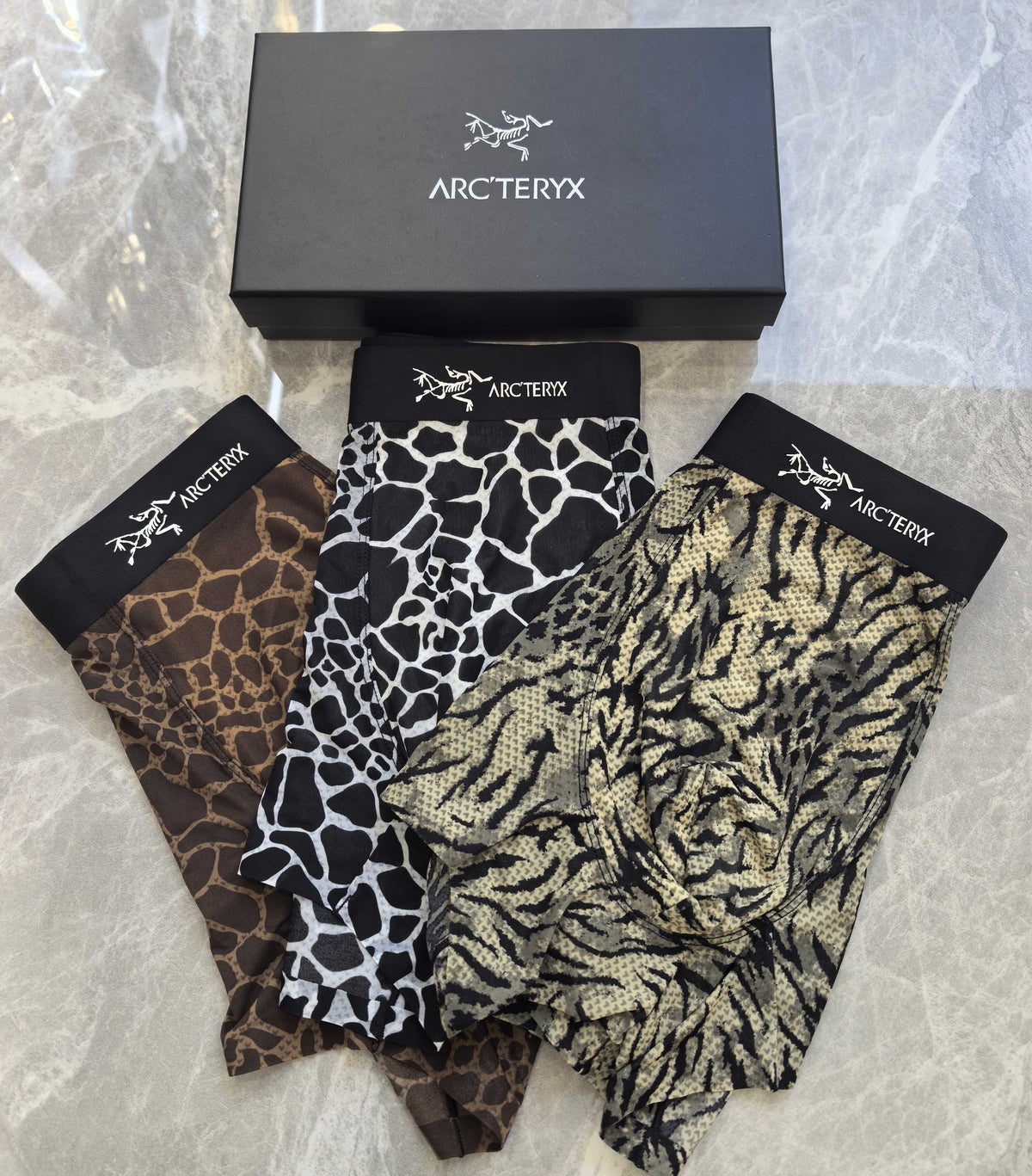 Arcteryx black white crackle print boxer briefs - view 8